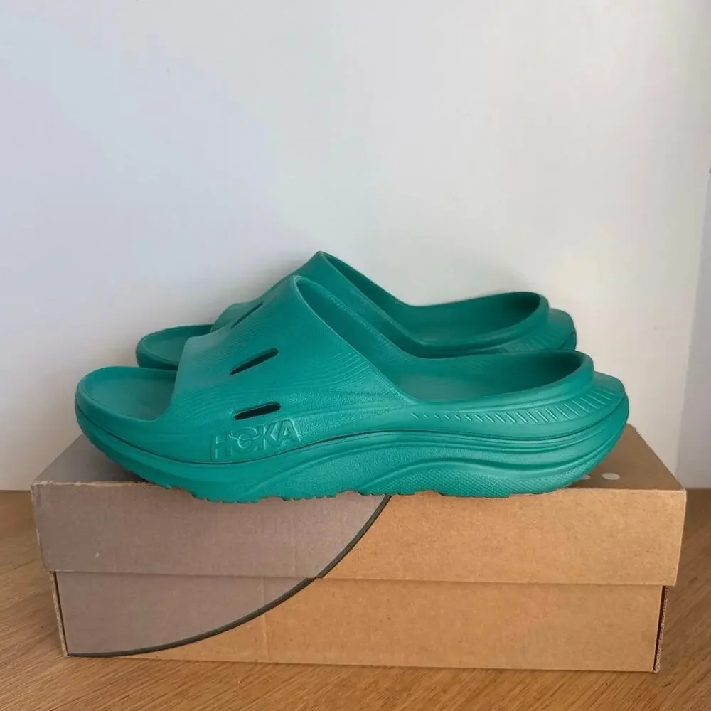 HOKA ONE ONE Ora ‘Green’ Recovery Slip On Sandals Unisex - SZ M 9- W 11